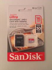 SANDISK ULTRA IMAGING MOBILE MICRO SDHC 16GB SDSDQUI-016G-U46 foto