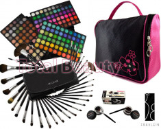 Set Cadou Trusa machiaj 180 culori Fraulein38 Jelly Matte + 32 pensule Fraulein38 Studio Black + 2x Eyeliner Gel + Geanta Cadou foto