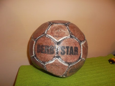 Minge de fotbal veche din piele derbystar x1 foto