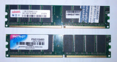 Kitt Memorii Calculator DDR1 2 Gb ( 1Gb + 1gb) LONG DIMM, 400Mhz, TakeMS si Patriot foto