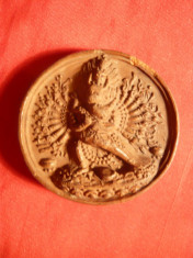 Sigiliu Oriental vechi Asia de Sud-Est , ceramica ,d= 4 cm foto