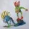 Figurina Warcraft - FishEye &amp;amp;amp; Gibbergil - Murlocs