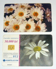 Cartela telefonica - FLORI - FLOARE - NATURA - 2001 - 2+1 gratis pt produse la pret fix - RBK4314 foto