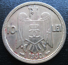 (738) ROMANIA 10 LEI 1930 CAROL II foto