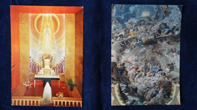 2 vederi straine - v26 - biserica - religios - arta foto