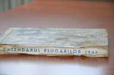 Calendarul plugarilor 1946 foto