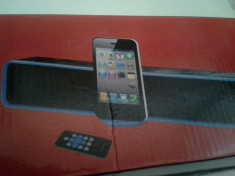 Boxa Iphone soundbar , Lazer , cu iesire audio video AV foto