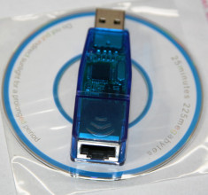 PLACA RETEA EXTERNA USB 2.0, 100Mb.......NOUA !!....GARANTIE !! foto