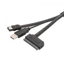 Adaptor USB tata + eSATA tata la SATA 22pin cable pentru 2.5&amp;quot; HDD 5V foto