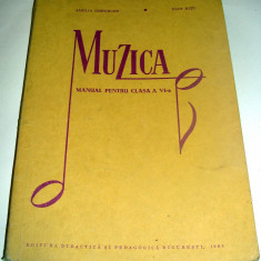 MUZICA ( Manual clasa a VI a ) - Amelia Gheorghe / Ioan Bitu - 1966