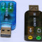 Placa de sunet USB, 5.1, 3D , instalare automata, NOUA, GARANTIE 6 LUNI !