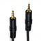 Cablu audio stereo Jack 3.5mm T-T 1.5 metri mufe aurite calitate PREMIUM