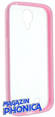 Husa bumper margine roz Samsung Galaxy S4 i9500 + folie ecran foto