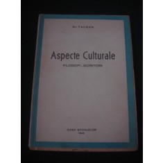 GR. TAUSAN - ASPECTE CULTURALE * FILOSOFI SCRIITORI {1943}