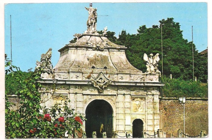 #carte postala(ilustrata)- ALBA IULIA-Poarte a-III-a a Cetatii