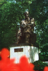 Statuia lui G.Cosbuc- necirculata foto