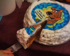 Vafe tort cu Scooby Doo foto
