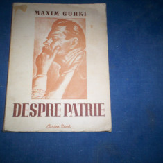 DESPRE PATRIE MAXIM GORKI