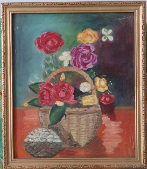 Tablou - "Flori" Anonim (Nesemnat) - Dimensiuni 52x44 foto mare Tablou - "Flori" Anonim (Nesemnat) - Dimensiuni 52x44 foto mare