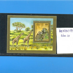 ST-96=BENIN 1995, ANIMALE-Girafa,Colita nestampilata,MNH