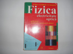 Fizica electricitate-optica ptr liceu bacalaureat si concursuri de admitere/sistem grila-O.Rusu/A.Galbura/C.Georgescu,RF4/2 foto