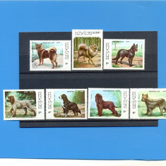 ST-93=LAOS 1986 CAINI,Serie de 7 timbre nestampilate,MNH