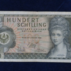 AUSTRIA - Bancnota 100 Schilling