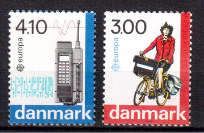 DANEMARCA 1988, Europa CEPT, serie neuzata, MNH foto