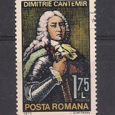 No(02)timbre-Romania 1973-L.P.828- Aniversari IV D.Cantemir-serie stampilata