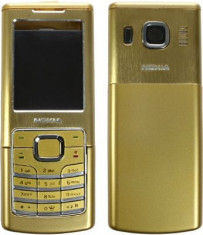 Vand Carcasa Nokia 6500 Classic Clasic Noua Completa Metalica Gold Aurie Auriu foto