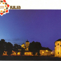 Carte postala CP AB009 Alba Iulia - Catedrala Ortodoxa si Catedrala Romano-Catolica