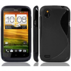Husa silicon TPU S-Line HTC Desire X, Proto, Desire V neagra - Produs Nou + Garantie - BUCURESTI foto