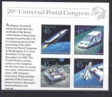 SUA 1989, Cosmos - UPU, serie neuzata, MNH