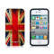 Husa / Carcasa iPhone 4 / 4s Retro Steag UK Marea Britanie - calitate superioara