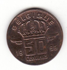 Belgia 50 centimes 1996, text francez - KM#148.1 Type C foto