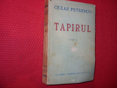 CEZAR PETRESCU - TAPIRUL ( carte veche, foarte rara, ed. l , vol. 2 ) * foto