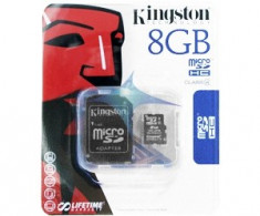 Kingston microSDHC Card 8GB + Adapter (DE) foto