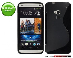 HUSA HTC ONE MAX SILICON GEL TPU S-LINE NEAGRA - TRANSPORT GRATUIT POSTA RO! foto