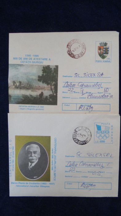 2 Intreguri postale circulate foto mare 2 Intreguri postale circulate foto mare