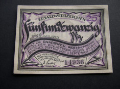 Notgeld 25 pfennig STETTIN 1921 septembrie 1 Germania UNC/aUNC 1493 foto