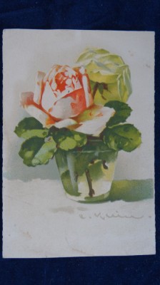 Vedere semnata C. Klein - scrisa fara timbru foto