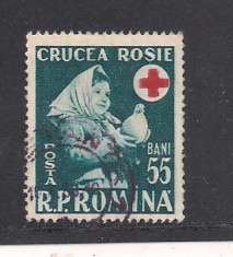 No(03)timbre-Romania 1957-L.P.438-SAPTAMANA CRUCII ROSII-serie stampilata foto