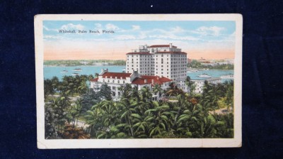 White Hall - Palm Beach Florida - vedere scrisa, necirculata foto