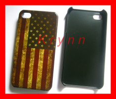 HC191a Carcasa protectie plastic - Apple iPhone 4 4S, Steagul SUA / USA + FOLIE! foto