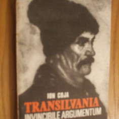 TRANSILVANIA - INVINCIBILE ARGUMENTUM - Ion Coja - 1990, 301 p.
