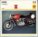 421 Foto Motociclism -GILERA 175 FORMULE 2 - ITALIA -1957 -pe verso date tehnice in franceza -dim.138X138 mm -starea ce se vede