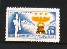 Timbru nestampilat - neuzat - CHILE - ACADEMIA MILITARA - serie completa - 1972 - 2+1 gratis toate produsele la pret fix - CHA302 foto