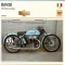 418 Foto Motociclism -BIANCHI 350 FRECCIA CELESTE - ITALIA -1927 -pe verso date tehnice in franceza -dim.138X138 mm -starea ce se ved