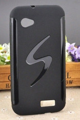 Husa silicon TPU, culoare neagra, Allview P5 Qmax, model S-LINE. foto