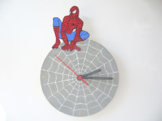 Ceas de perete SPIDERMAN decoratiune casa, cadou foto